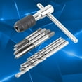 thumbnail image 3 of Juego De Llaves De Macho En Forma De T, Machos De Roscar De Acero Para Cojinetes, Brocas Helicoidales, Operación Con Una Sola Mano, Para Roscar El Kit De Herramientas Manuales, 3 of 7