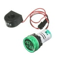thumbnail image 1 of Yeacher Mini Round Digital Volt-ammeter Voltammeter Ammeter Voltmeter Double LED Display Voltage & Current Meter Panel Meter AC50-500V AC0-100A, 1 of 8
