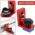 thumbnail image 6 of Ikoopy 30 Type Miter Track Stop Metal T-Track Stop Tool Durable Woodworking T-Track Slot Backing Connector T-Track Limiter Device Woodworking Accessories for Standard T-Track, 6 of 10