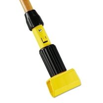 Rubbermaid Commercial Gripper Hardwood Mop Handle 1 1/8 dia x 60 Natural/Yellow H216