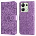 thumbnail image 4 of Funda tipo cartera GANGXUN para Xiaomi Redmi Note 13 4G , diseño girasol, cuero PU, soporte, cierre magnético, tarjetero, 4 of 5