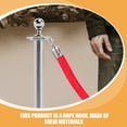thumbnail image 3 of MOVTOTOP Rope End Cap with Snap Hook for Guardrail Cord Made of Aluminum Alloy Silver Color 4 Pieces, 3 of 8