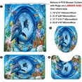 thumbnail image 2 of and Fishes Bathroom Sets with Rugs and Accessories Blue Ocean Seaweed Shower Curtains Set Bathroom Sets for Boys and Girls Underwater Sea World Bathroom Sets with Bath Mat, 2 of 9