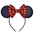 thumbnail image 1 of Diadema con orejas de Mickey y Minnie para mujer, decoración de fiesta temática de Disney, personaje de dibujos animados de Cosplay, diadema de fiesta para Navidad, 1 of 4