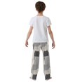 thumbnail image 4 of FORMRS Kids Pajama Pants with Pockets Size 6-8Y Boys Lounge Sleep Bottoms, Gray Cute Cats, 4 of 8
