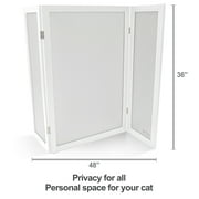 Angle View: Modest Cat Litter Box Privacy Screen