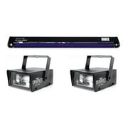 Angle View: AMERICAN DJ BLACK-48BLB 48" UV Pro Blacklight + (2) CHAUVET Mini Strobe Lights