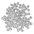 thumbnail image 2 of 100 Uds. Cuentas para trenzado de cabello, plástico, sección de agujero grande, 12mm, cuentas para trenzas de pelo para rastas, transparentes, 2 of 8