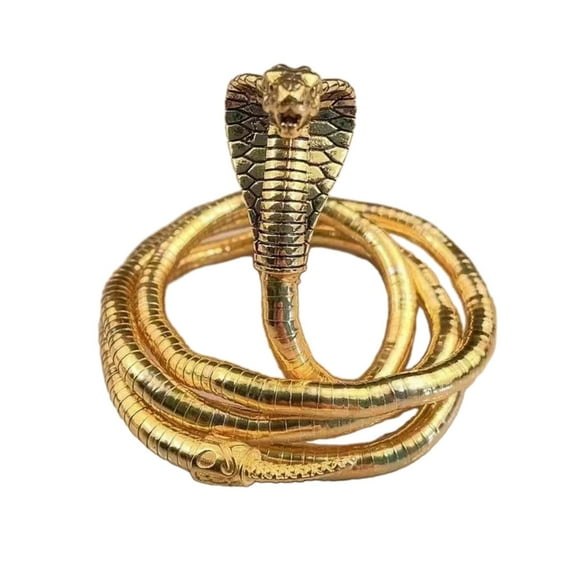 Osdhezcn Bendable Snake Necklace Adjustable Punk Choker Flexible Foldable Necklaces Multilayer Metal Snake Necklace Bracelet