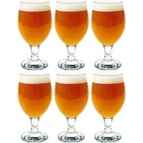 Vikko 13.5 oz Belgian Beer Glasses for Craft Brews Durable Water Goblets, Set of 6
