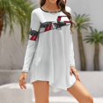 thumbnail image 1 of Robe Col Carré Bronco Cal Feu Robe d'Été Douce Femme Élégante Imprimé Col Halter Bronco Grumman Cal Feu Citerne S 2, 1 of 5