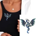 thumbnail image 2 of Unique Dragon Designs Alloy Brooch for Men and Women Portable Sturdy Alloy Pin for Casual or Formal Outfits, 2 of 9