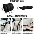 thumbnail image 4 of Memory Foam Lumbar Back Support Cushion for Chair, Car, and Home Office Made of Polyester and Memory Cotton, 4 of 8