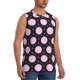 thumbnail image 2 of Balery Pink Groovy Disco Ball Camisetas sin mangas para hombre, absorbe la humedad y protege contra el mal olor.-XX-Large, 2 of 7