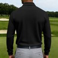 thumbnail image 6 of CCRFTGI Long Sleeve Polo Shirts for Men Golf Shirts Work Hiking Casual Collared Shirt Black 4XL, 6 of 6