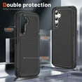 thumbnail image 4 of TECH CIRCLE Rugged Case For Galaxy A53 5G, Military Grade Shockproof Protective Bumper Anti-Scratch Dual Layers Phone Case Cover for Samsung Galaxy A53 5G 6.5" 2022,Black, 4 of 7