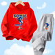 thumbnail image 3 of Conjunto de sudadera con capucha Sonic Tops, ropa para bebés de 2 a 12 años, ropa de abrigo para niños, sudadera de primavera 2024 para niñas, ropa para madres y niños, 3 of 5