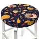 thumbnail image 3 of Balery Turkey And Autumn Fundas de asiento para taburete de bar redondo de tela de terciopelo ajustables que protegen de arañazos y manchas para sillas de 14 a 17 pulgadas.-12 inch, 3 of 7