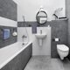thumbnail image 2 of Nolimas Barra para toallas de mano para baño, color negro mate, barras individuales, barra para toallero, barra para toallas de baño de acero inoxidable clásica montada en la pared, estante para toall, 2 of 5