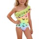 thumbnail image 3 of Odeerbi 1-5 Años Niñas Traje de Baño de Una Sola Pieza Hawaiano de Un Hombro Traje de Baño de Playa Seco Rápido Traje de Baño de Verano, 3 of 9