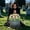 B, variant on Z52LingLing Decoration Solemn Artificial Cemetery Grave Flowers with Ground Stand Memorial Flowers Row (Style C)