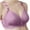 Purple, variant on Funicet Comfortable Bras for Women,Womans Embroidered Glossy Comfortable Breathable Bra Underwear No Rims