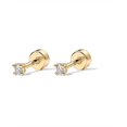 thumbnail image 6 of Pavoi Stud Earrings, 14K, Yellow Gold Plated, 2mm, 6 of 6