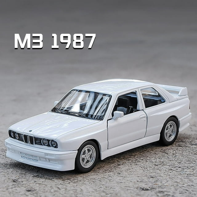 1:36 BMW M4 CSL G82 BMW M3 E30 Metal Toy Alloy Car Diecasts & Toy Vehicles Car Model Model Car For Children M3 White