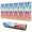 Rainbow Ethnic Pattern, variant on Long Mouse Pads for Desk,Pink Geometric Striped Pattern Desk Mats on Top Of Desks, Desk Mouse Pad Extra Large with 3mm Non-Slip Base and Stitched Edge for Gaming,Office,Work,Home 31.5"x11.8"