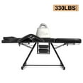thumbnail image 5 of Artist hand Black Reclining Facial Bed Tattoo Massage Table Lash Bed Beauty Spa Salon Chair with Tray, 5 of 17