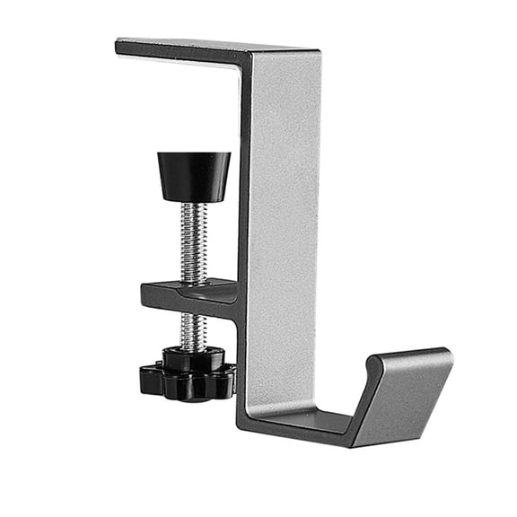 Headphone Hanger Headset Stand Hook - Aluminum Headphone Stand Hook for Table Desk Table Hanging Storage, Under Desk Hook for Headphones