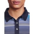 thumbnail image 3 of Ben Hogan Men's and Big Men's Performance Short Sleeve Stripe Print Golf Polo Shirt, up to 5XL, 3 of 6