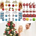 thumbnail image 2 of Christmas Tree Decorations Golden White Red Metal Bell Gingerbread Man Jewelry Set Christmas Home Decorations Party Supplies, 2 of 5
