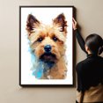thumbnail image 4 of Norwich Terrier Dog Art Canvas, Pet Wall, Polygon Art Print on Canvas Canvas, large wall art, bathroom wall art, Ready to Hang,Living Room,Bedroom ＆ Office, 4 of 4