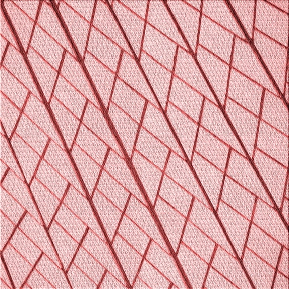 Ahgly Company Machine Washable Indoor Square Transitional Pink Area Rugs, 4' Square