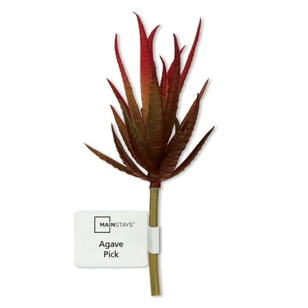 Mainstays 6.5" Artificial Red Agave Succulent Pick