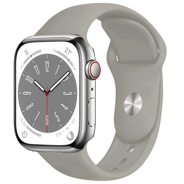 Correa de silicona para Apple Watch Band 49mm 45mm 44mm 42mm 41mm 40mm 38mm correa de reloj pulsera iWatch Series 8 7 6 5 4 3 SE banda Dengxun unisex