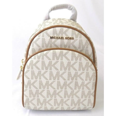 New Womens Michael Kors Abbey X Small Vanilla Backpack Book Bag Purse