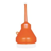 WIRTHCO ENGINEERING WirthCo 32105 Double Capped Funnel - 1 Pint, Orange