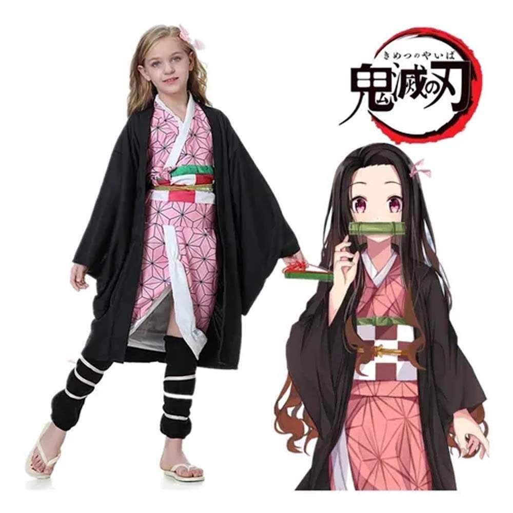 QZBON Anime Cosplay Costume - Kimono Kamado Nezuko - Walmart.com