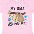 thumbnail image 4 of Inktastic My Oma Loves Me with Sloth and Hearts Boys or Girls Baby Bodysuit, 4 of 5