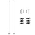 thumbnail image 1 of Outsunny String Light Poles, 10' Steel Light Poles for Outside, 2 Pack, 1 of 10