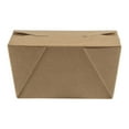 thumbnail image 5 of Bio Tek 30 oz Rectangle Kraft Paper #1 Bio Box Take Out Container - 5" x 4" x 2 1/2" - 50 count box, 5 of 10