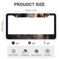 thumbnail image 3 of Rabbit Wearing A Santa Hat License Plate Frame 2 Pieces Gift for Rabbit Lovers Kids License Plate Cover Frame Funny Cute for USA Canada Vehicles 2 Hole Aluminum License Plate Frames, 3 of 6
