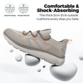 thumbnail image 5 of Fittington Men's Extra Wide Walking Shoes - Mens Slip on Shoes with Arch Support & Thick Cushioned Sole for Plantar Fasciitis, Swollen feet, Bunions, 5 of 12