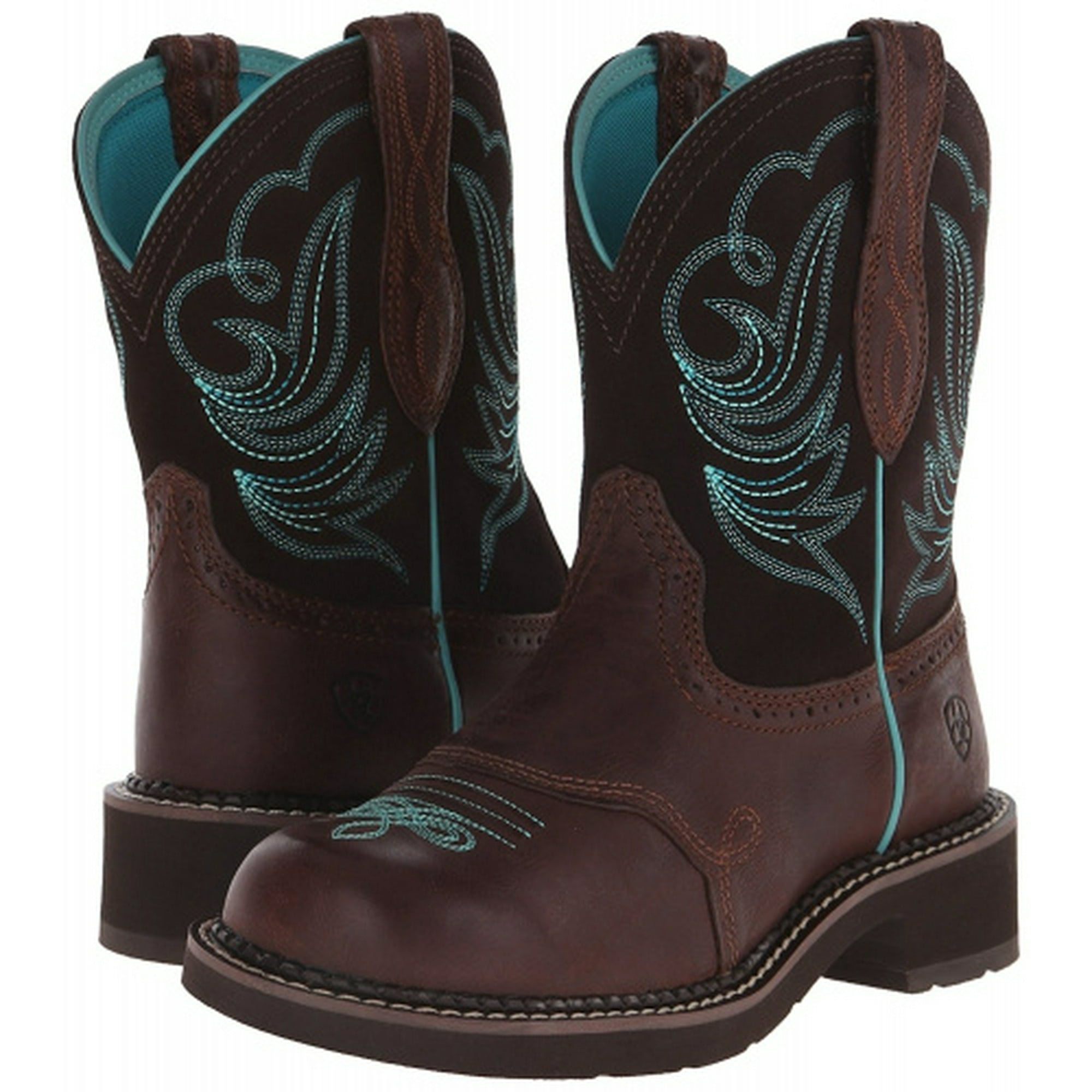Ariat Women s Fatbaby Heritage Dapper Western Cowboy Boot Royal Chocolate Fudge 8 M US Walmart