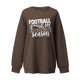 thumbnail image 2 of Gibobby Sudadera oversize mujer Linda sudadera de manga larga para adolescentes y mujer(Marrón,G), 2 of 3