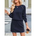 thumbnail image 2 of Women'S 2 Piece Lounge Sets Autumn Matching Outfits Long Sleeve Top and Skirt Loungewear Tibet XL, 2 of 8