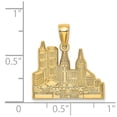 thumbnail image 4 of FB Jewels 14K Yellow Gold Cut Out New York Skyline with Taxi Pendant, 4 of 4