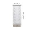 thumbnail image 3 of Xecvkr Floral Curtain Double Layer Sheer Rod Lace Bedroom Kitchen Living Room Window Divider Light Filtering Backdrop 1 Piece White, 3 of 6